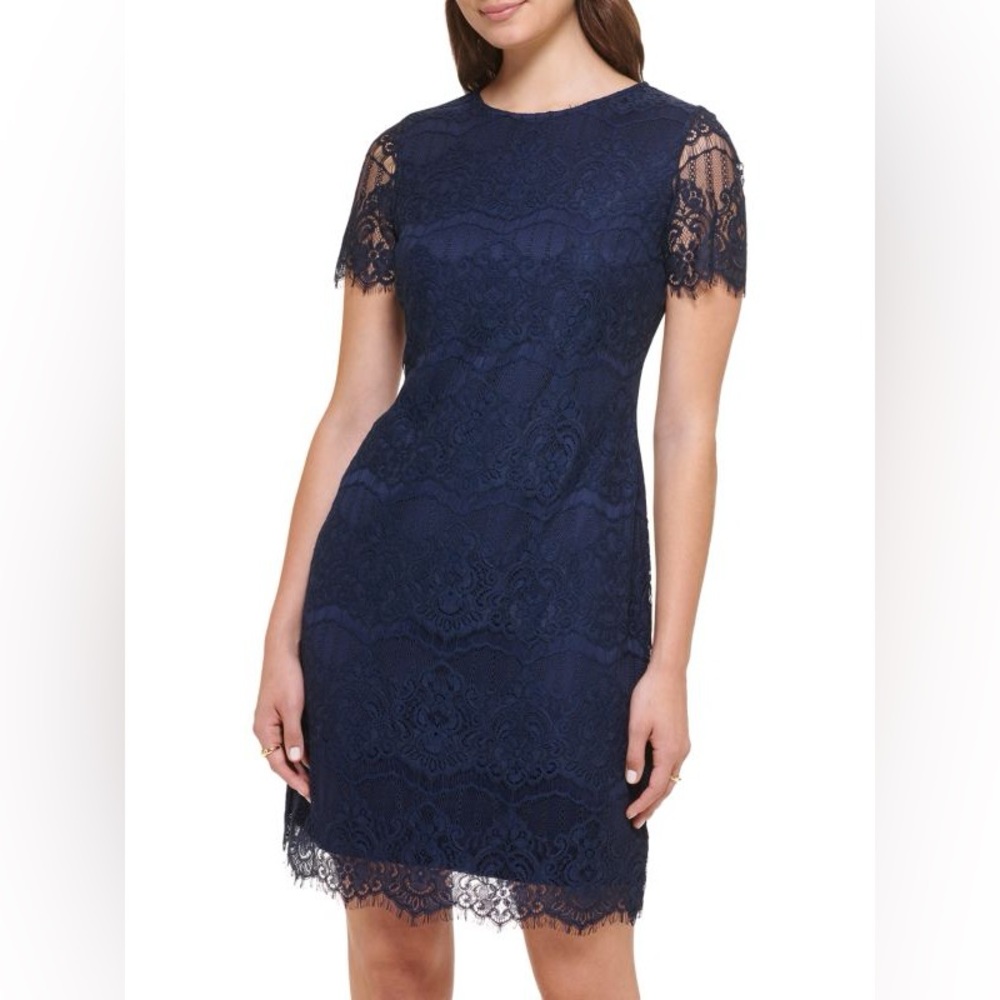 NWT Kenzie Lace Sheath Midi Dress